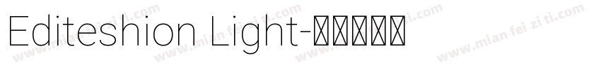 Editeshion Light字体转换